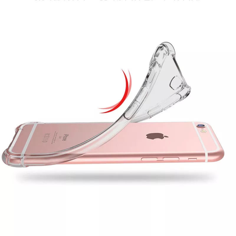 Transparent Back Cover For iPhone 6s 6 Plus 6s Plus Back cover Anti Burst Soft Silicone Clear Back cover 6 6s 6 Plus 6s Plus Transparent Case Camera Guard Protection Clear Case iPhone Transparent Back cover For Girls Boys. 