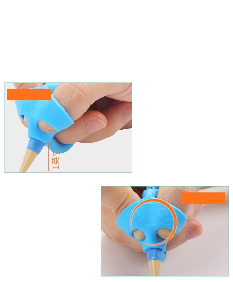 4pcs Children Writing Pencil Pan Holder Kids Learning Practise Silicone Pen Aid Grip Posture Correction Device for Students New. 