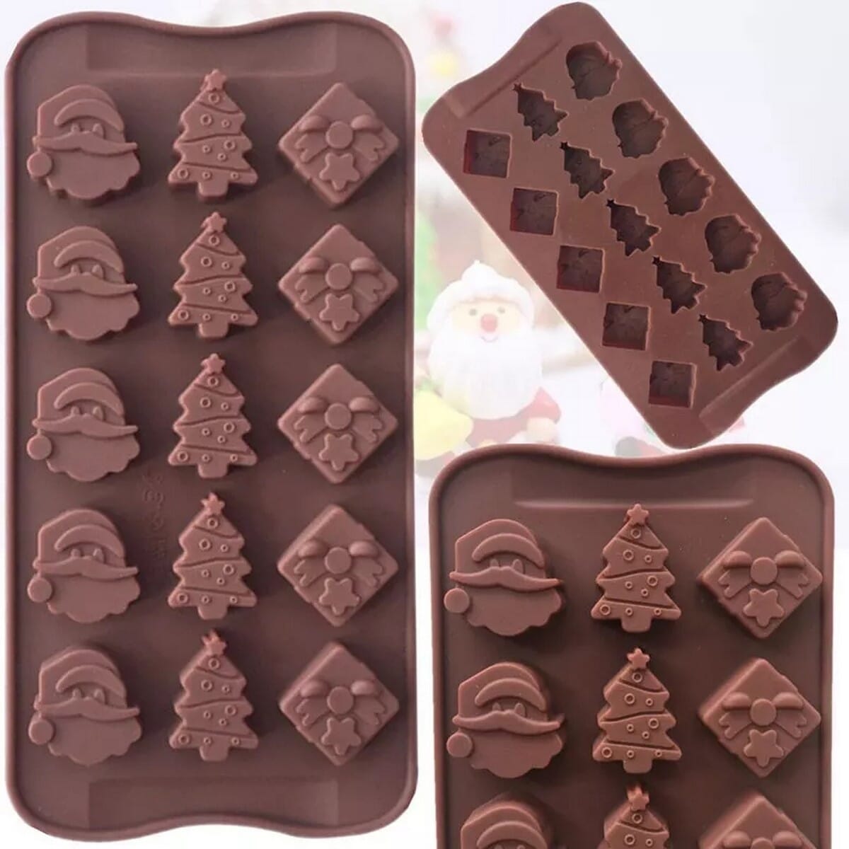Christmas Series Festival Santa Chocolate Cake Mold 魅力の
