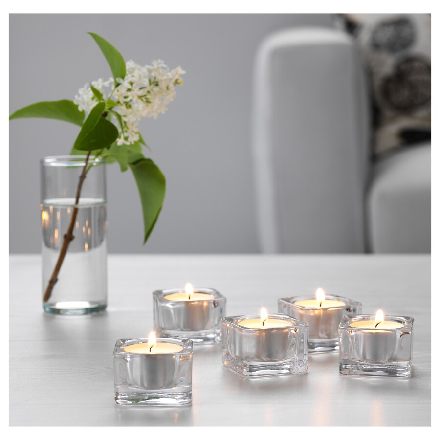 IKEA GLASIG Tealight Holder Set (5 pieces). 