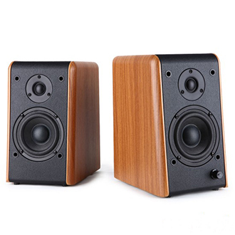 MICROLAB  B77 BT Bluetooth Speaker Wooden Color 2.0 Stereo System
