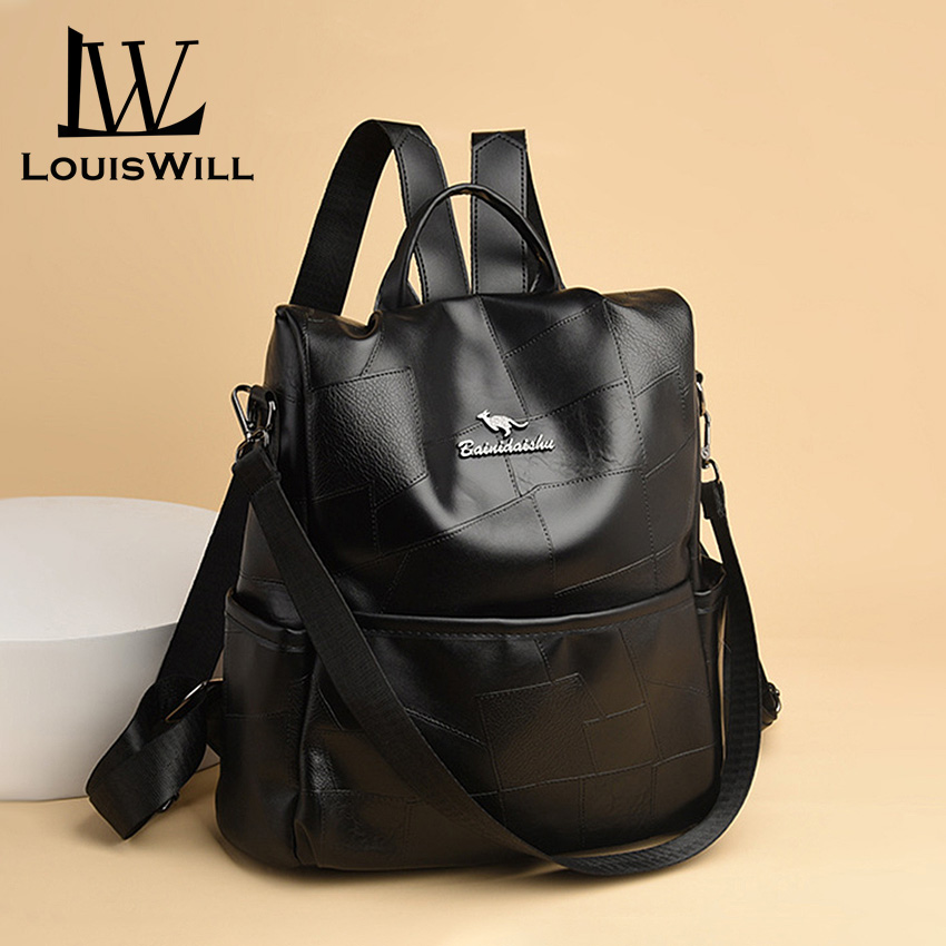 LouisWill Women’s Backpack Shoulder Bag Korean School Backpacks Fashionable Ladies Backpack Casual Simple Student Bags Laptop Backpacks Lightweight Anti-theft Backpacks For Girls Teens Women Fashion. 