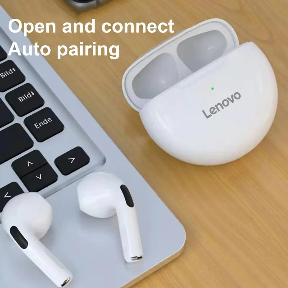 Lenovo ThnikPlus TWS HT38 Wireless Earbuds Bluetooth 5.0 Stereo Earphone Touch Control Headset with Mic. 