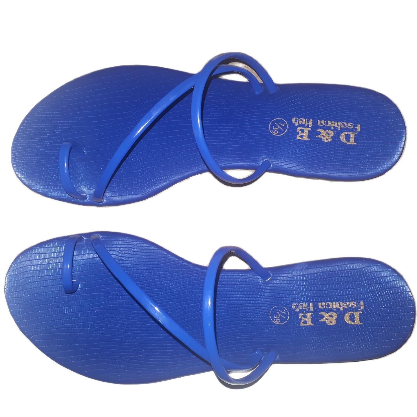 blue colour slippers