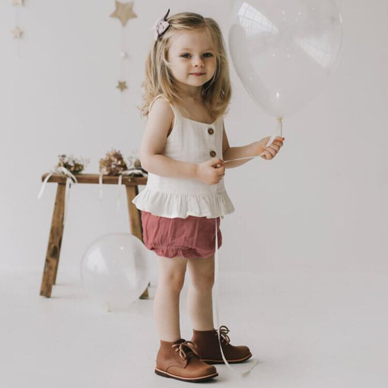 Summer Baby Girl Organic Cotton Fashion Newborn Toddler Kids Clothing Top  Bloomers Ropa Bebe De Menino: Buy Online at Best Prices in SriLanka |  Daraz.lk