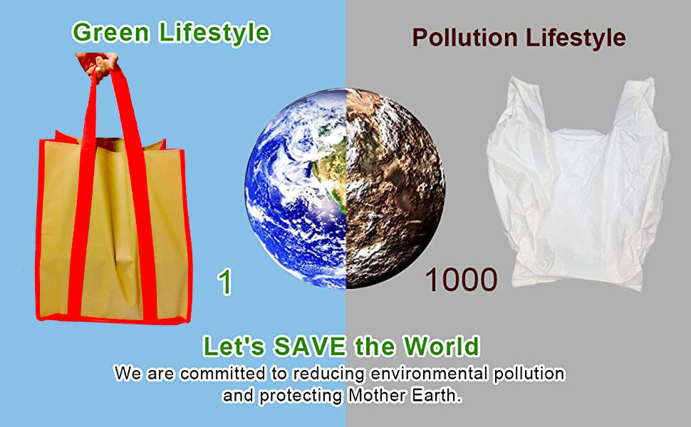 3 PCS 100% Non-Woven Reusable Grocery Shopping Bag Random Colour Eco-Friendly Foldable Sewing Cloth Tote Bags. 