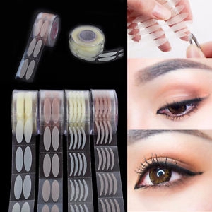 600Pcs/Box Big Eyelid Tape Sticker Double Fold Self Adhesive Eyelid Tape Stickers S/L Makeup Clear Beige Invisible Tool. 