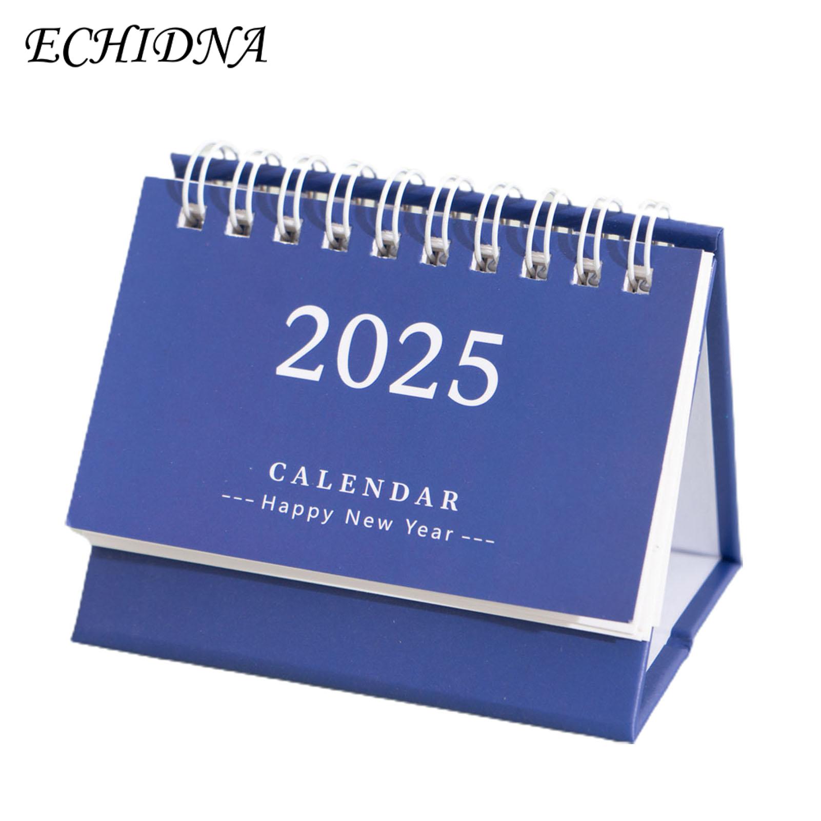 Travel Desk Calendar 2025 Desk Calendar Flip-top Coil Calendar Schedule Planner Time Management Organizer for Home Office School Supplies Buyers' Favorite Desk Calendar 2025