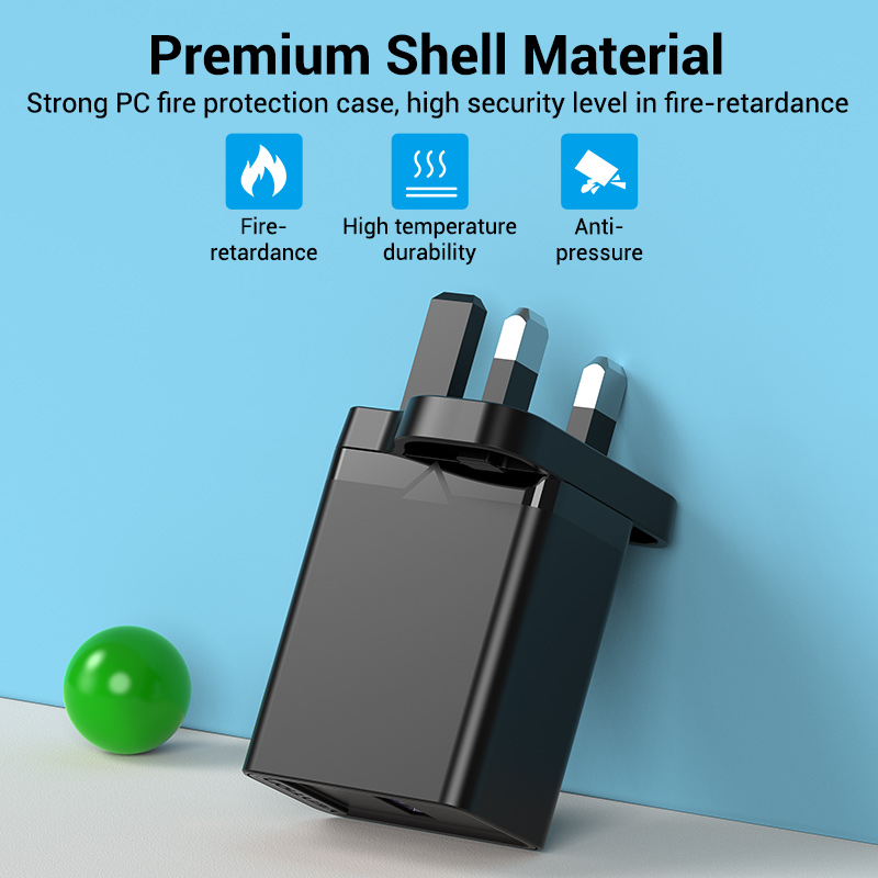 Vention 22.5W USB Charger Quick Fast Charge QC 3.0 USB Android for Huawei Redmi Note 10 Pro Xiaomi Poco X3 NFC, SAMSUNG S20 Realme 6 Pro Wall Charger. 