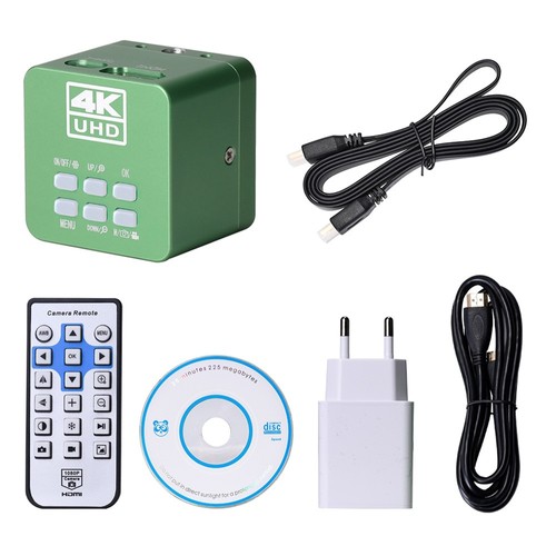 HAYEAR 41MP Digital Microscope Camera, HDMI USB Port, Ultra HD 4K 2160P, Remote Control, Industrial Video Recorder - EU Plug. 