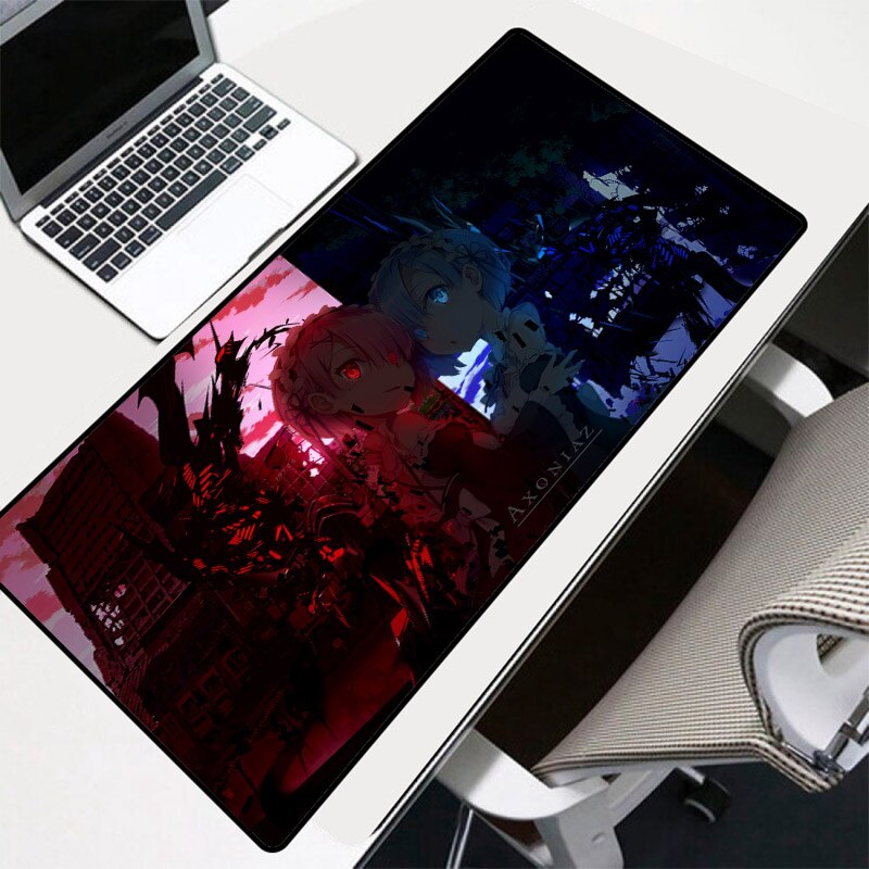 Gaming For Csgo Anime Mat Mouse Re Carpet Mousepad Pad Gamer Computer Xxl Large Keyboard Mouse Pad Girl Rem Desk Mause Pad Zero(350X900Mm_2Mm  Thickness). 