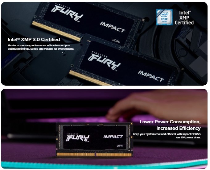 Kingston Fury Beast Laptop/Notebook RAM DDR3L/ DDR3/ DDR4/ DDR5- 4GB/8GB/16GB/32GB Ram - 1333/1600/2400/2666/3200/4800/5600 SO-DIMM Memory Ram. 