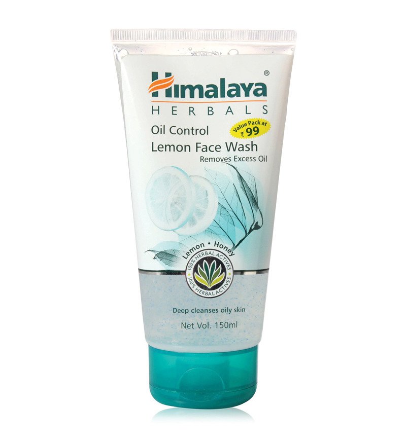 himalaya herbal oil control lemon face wash