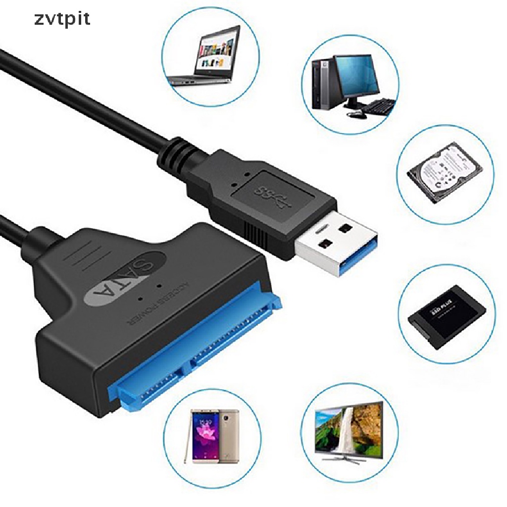 [ZVPT] USB 3.0 to SATA 2.5" External Hard Disk Drive Adapter Reader For SSD HDD Cable DSF