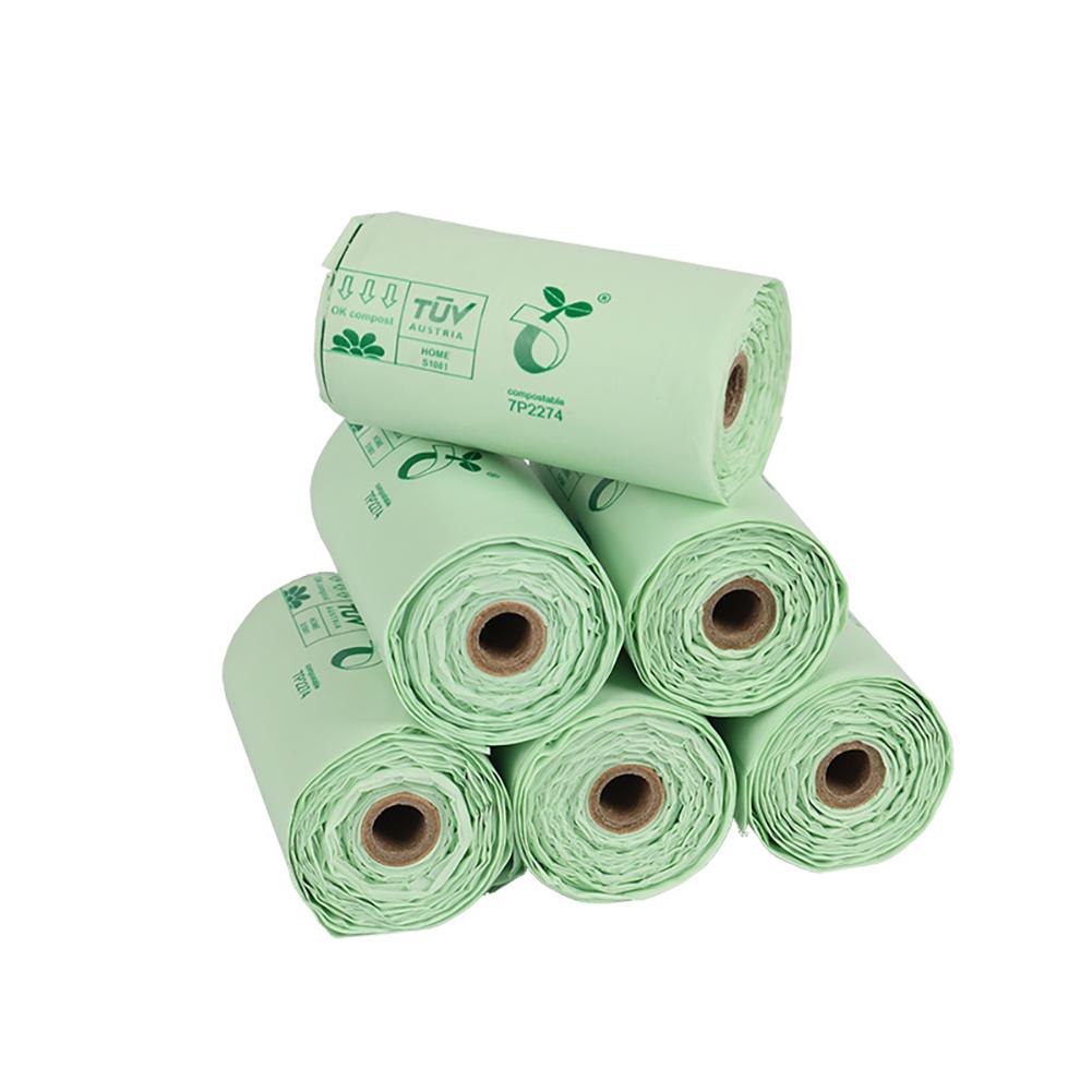 SF Degradable Corn Starch PLA Biodegradable Pet Garbage Bag Compostable Outdoor Clean Box Waste Bag Vest Style Cat Dog Poop Trash Bags Outdoor Pets Pick up Tools Pet Accessories. 