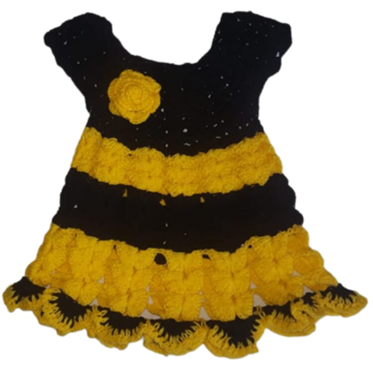 Crochet Baby Frock Made With Whool Material