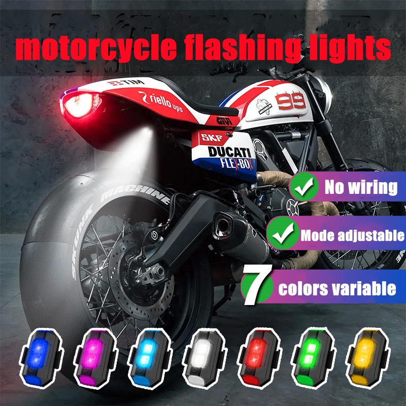 LED flash drone aircraft light usb rechargeable model airplane fixed wing / Motorcycle Light. 