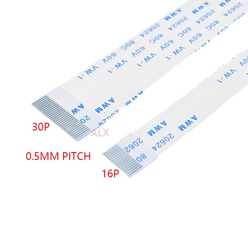 【Dream Sailing Store 】10PCs FPC ribbon flat cable pitch 0.5mm 200mm A-type 4p 6p 8p 12p 20p 30p 40 p FFC wire 6/10/12/16/20/30/40 pin. 