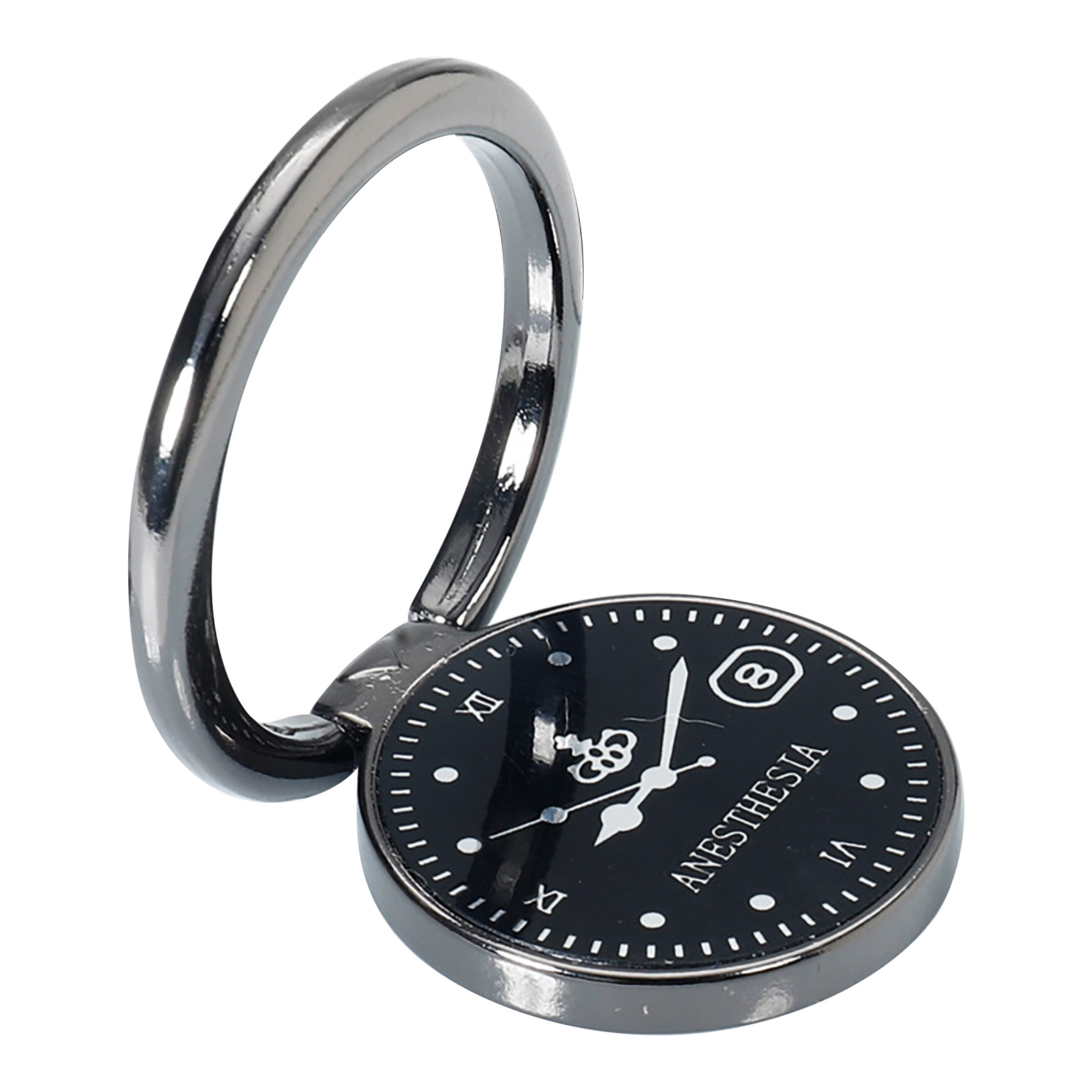 Finger Ring Phone Holder 360 Degree Rotatable Multifunctional Universal Luxury Clock Finger Ring Phone Back Sticker Pad Bracket for Outdoor. 