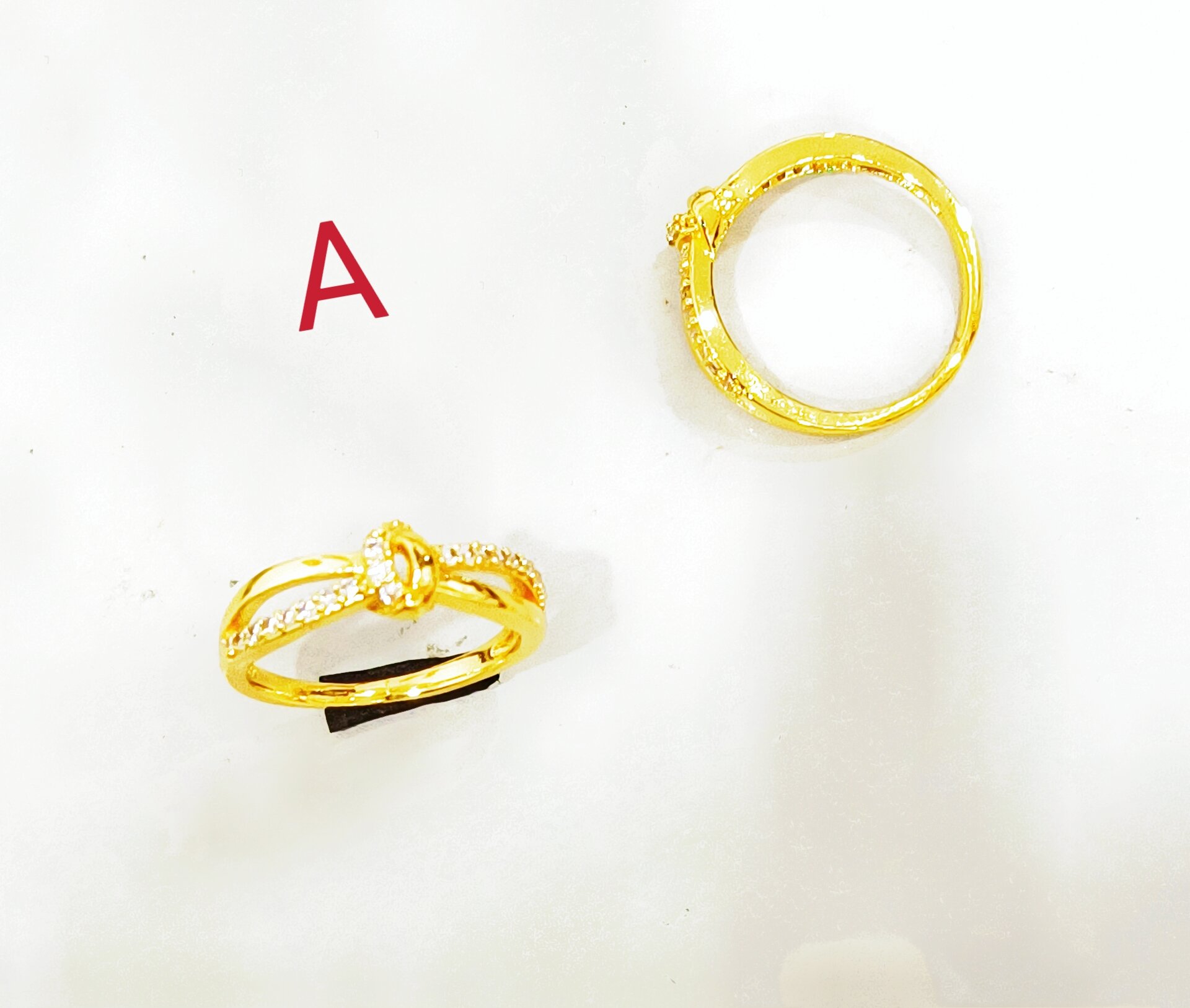 Cincin ring zircon emas Bangkok. 