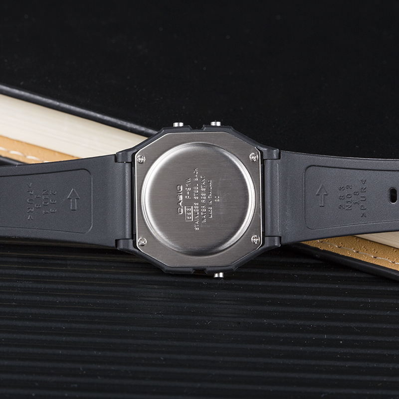 (සූදානම් තොග) G-Shock පිරිමි ඔරලෝසු ඩිජිටල් ක්‍රීඩා ඔරලෝසු LED සංදර්ශක ජල ප්‍රතිරෝධී කම්පන සහ ජලයට ඔරොත්තු නොදෙන ලෝක කාල LED ඔටෝ ලයිට් ස්පෝර්ට්ස් වර්ග මැණික් කටු ඔරලෝසු F91W-1. 