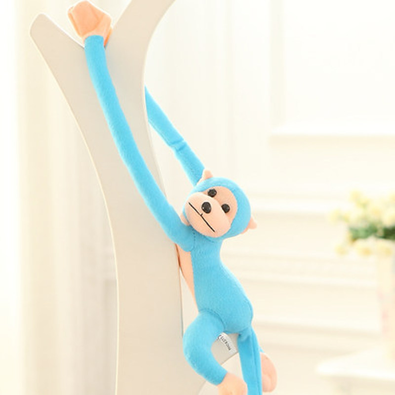 60CM Kawaii Long Arm Tail Monkey Stuffed Doll Plush Toys Curtains ...