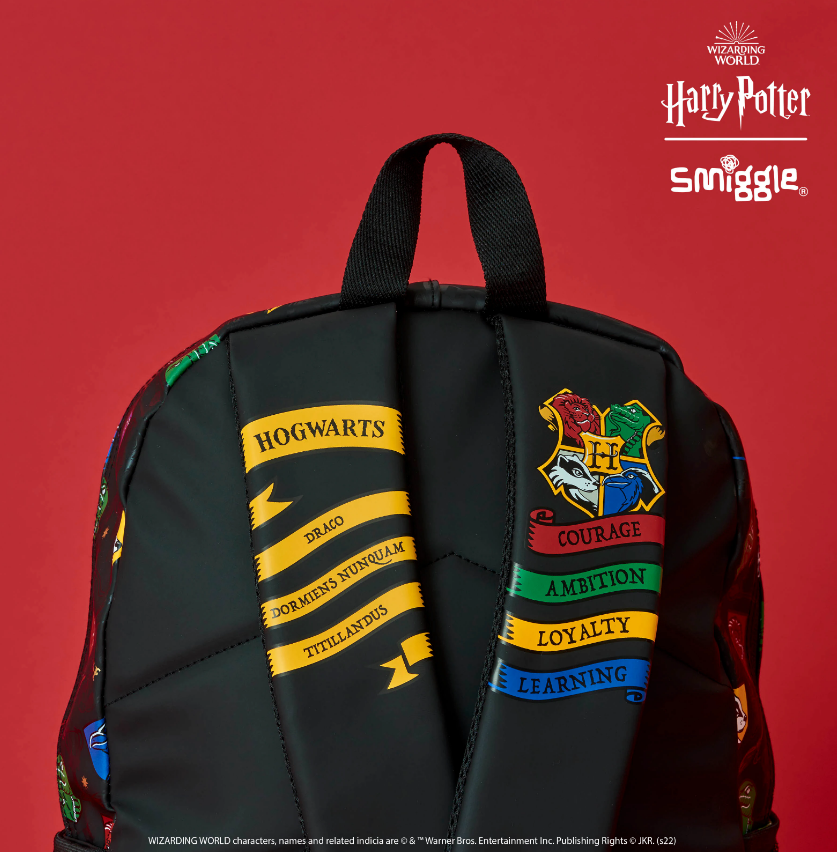 Smiggle Harry Potter Classic Black Backpack for Primary. 