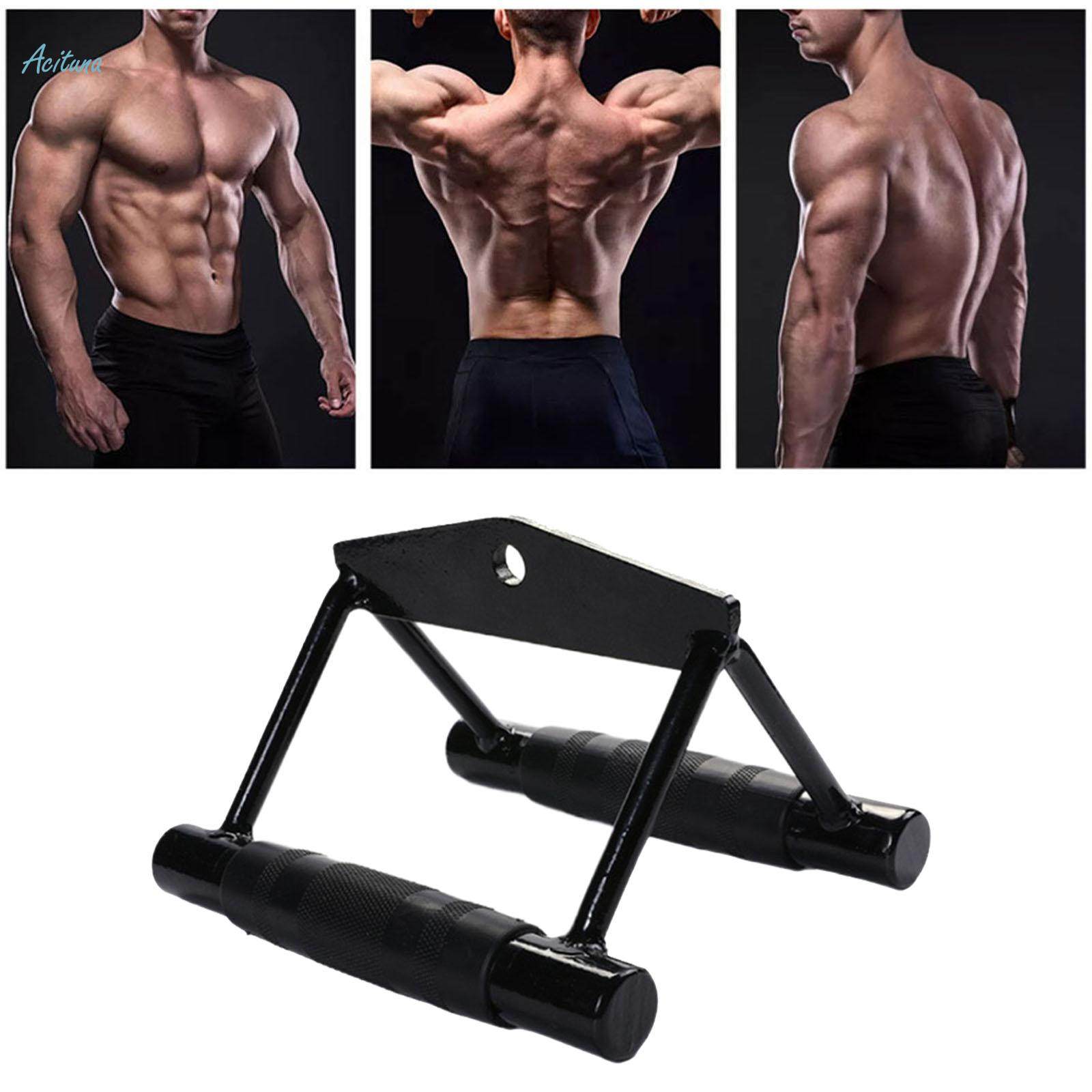 Home Gym Cable Attachment Machine Tricep Row Bar Double D Handle Normal. 