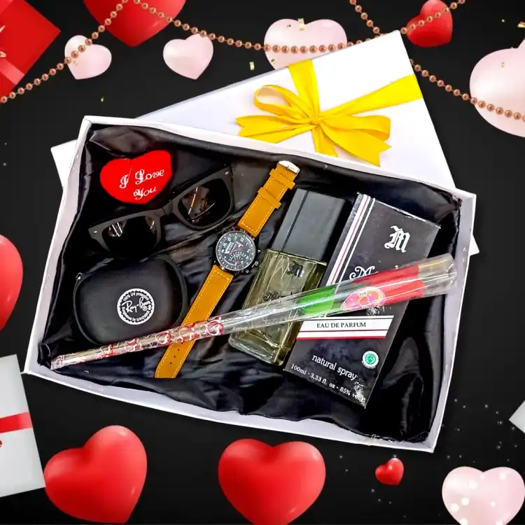 Valentine'S Day Gift Pack For Him With Free Gift Box-Men'S Stylish Gift  Pack For Gents -Rich And Worth Gift Pack- Gift Basket For Valentine- Gifts  For Men- Gift Set For Boys- Birth
