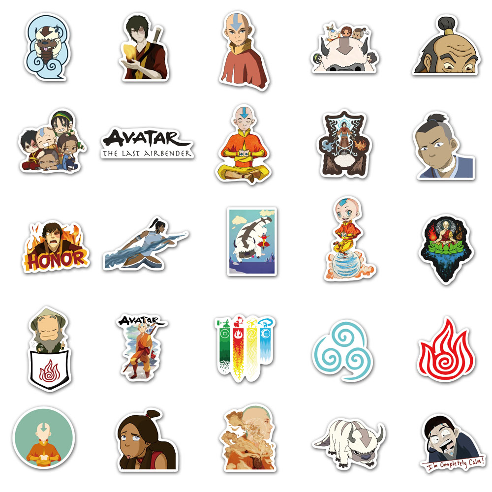 20/40/60pcs Avatar The Last Airbender Stickers Laptop Luggage Skateboard Stickers. 