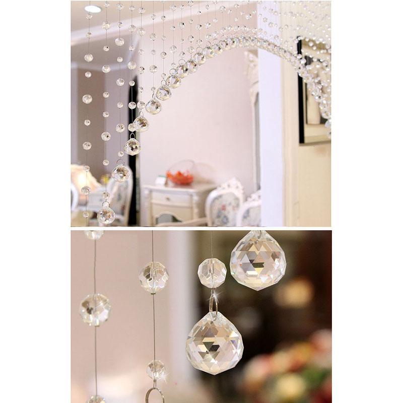 Glass Crystal Bead Curtain Luxury Decor Home Living Room Bedroom