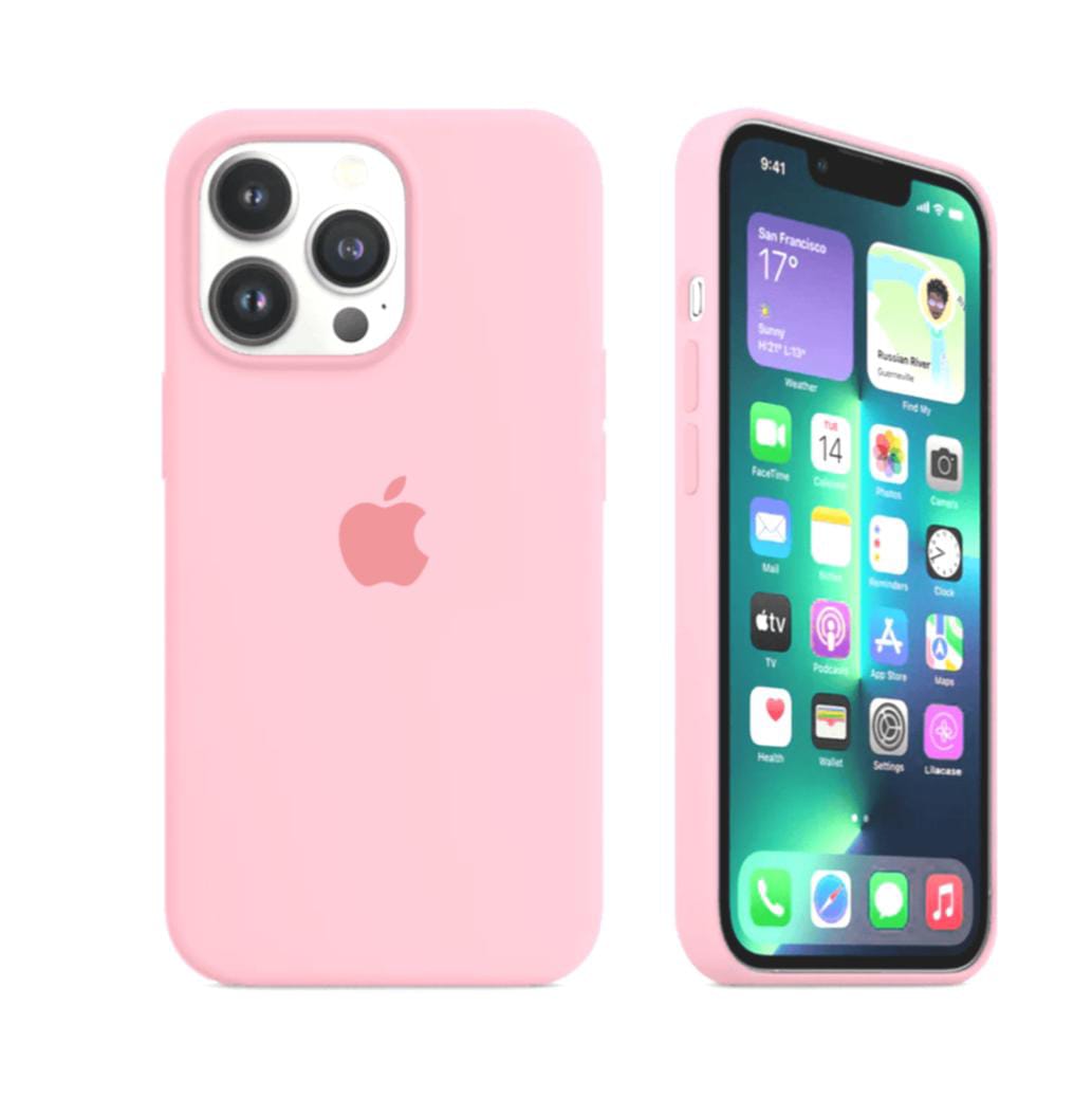 iPhone 12 Pro Max, 12Pro, 12 Luxury High Quality Silicon Back cover-Pink