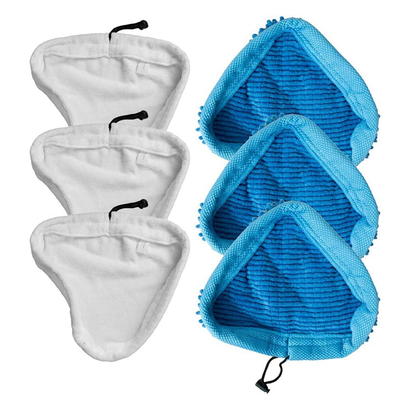 6Piece Steam Mop Pads Replacement Accessories for Vax S86-SF-CC S7 Thane H20 HD H20X5 Vilelda Beldray Vytronix STM01 Genie Neo Fits Most Steam Mop