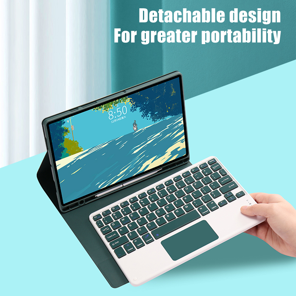 Case Keyboard For Samsung Galaxy Tab S6 Lite S9 FE 10.9‘’ A9 Plus S7 S8 S9 11,S7 FE S8 S9 Plus 12.4'' Funda Cover With Pen Slot. 