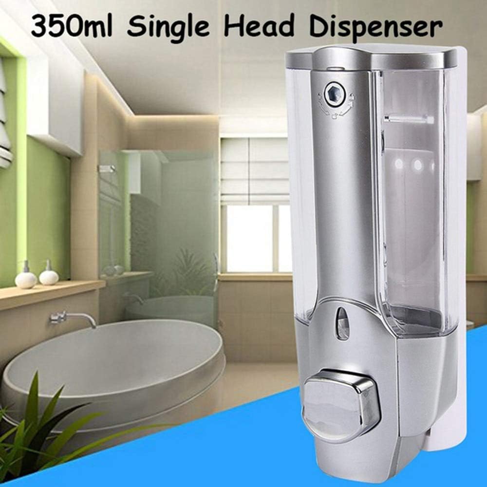 350ml Manual Wall-mounted Plastic Soap Hand wash Dispenser| Kitchen Bathroom Touch Hand Wash Pump| Plastic Liquid Hand Wash Shower Gel Holder- 1 Pcs. 