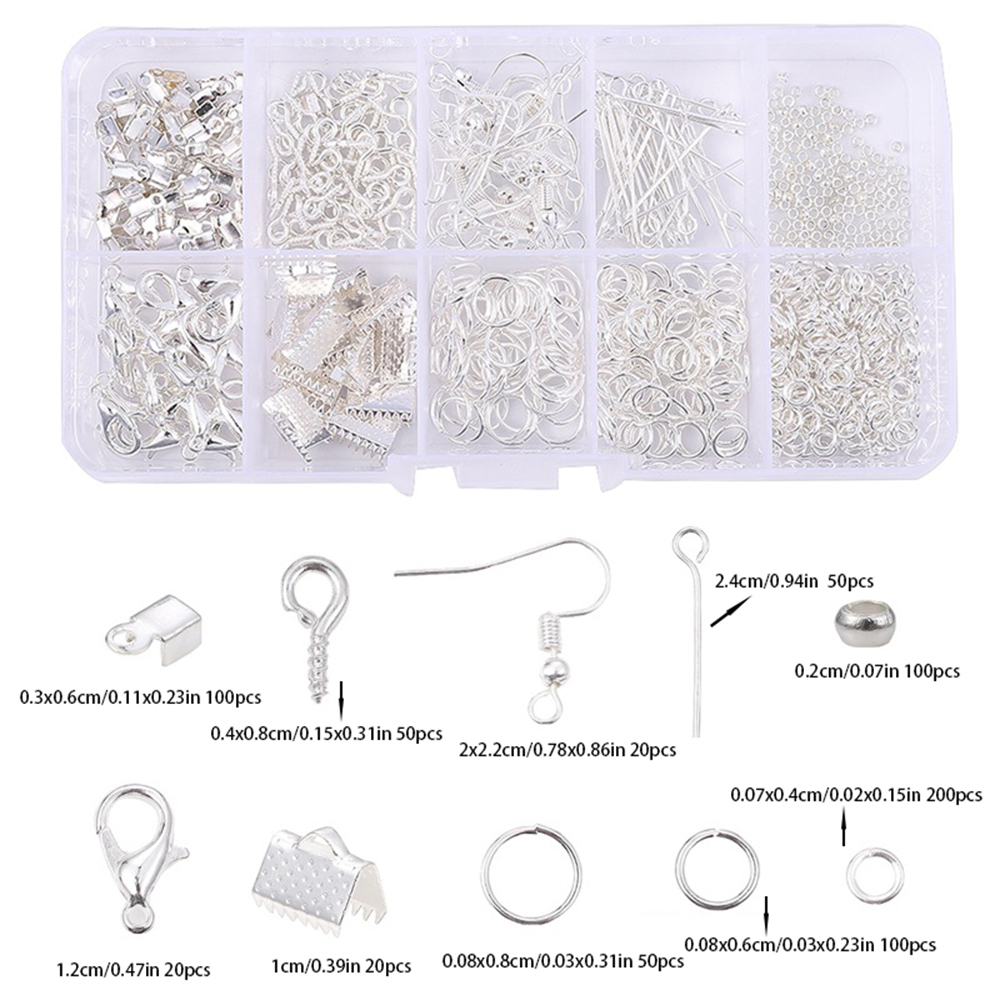 DIY Jewellery Accessories Set In 10 Compartments,jewellery Making Set For DIY Jewellery Making. 