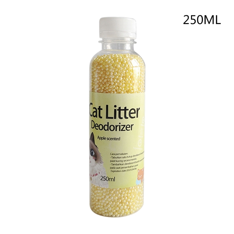 Cat Litter Deodorizer Litter Box Odor Eliminator Beads Refresh Active Carbon Natural-Extract Deodorant for Home 8 Ounces. 