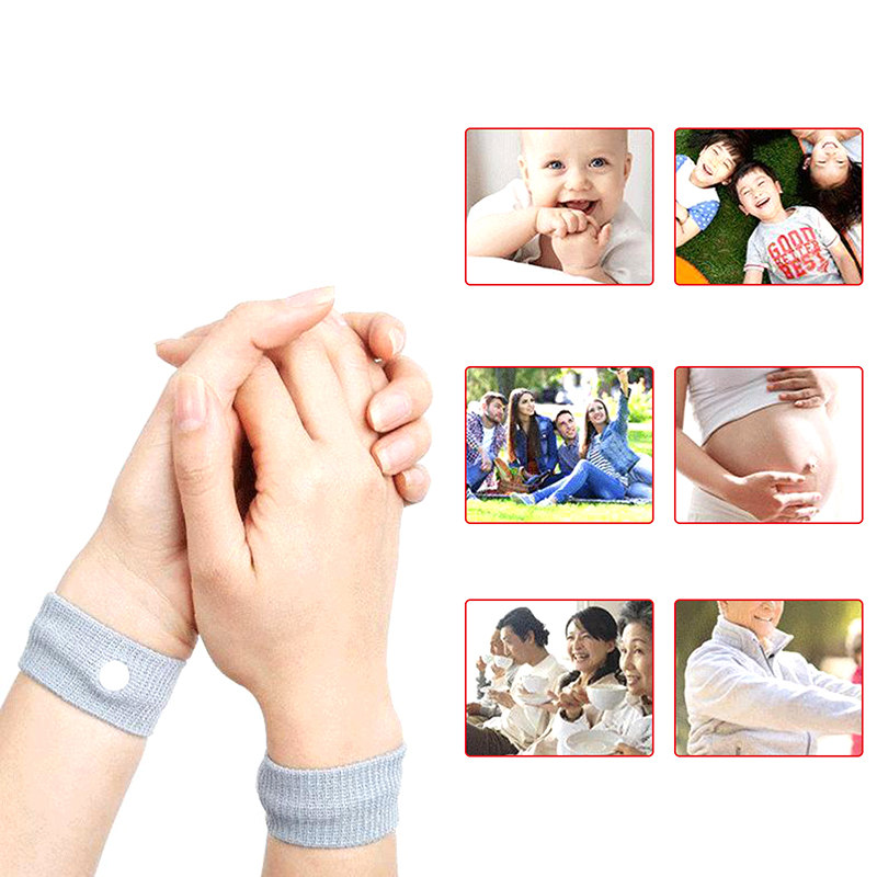 1Pair Anti Nausea Car Seasick Sickness bracelet Travel Wrist band traveling tool. 