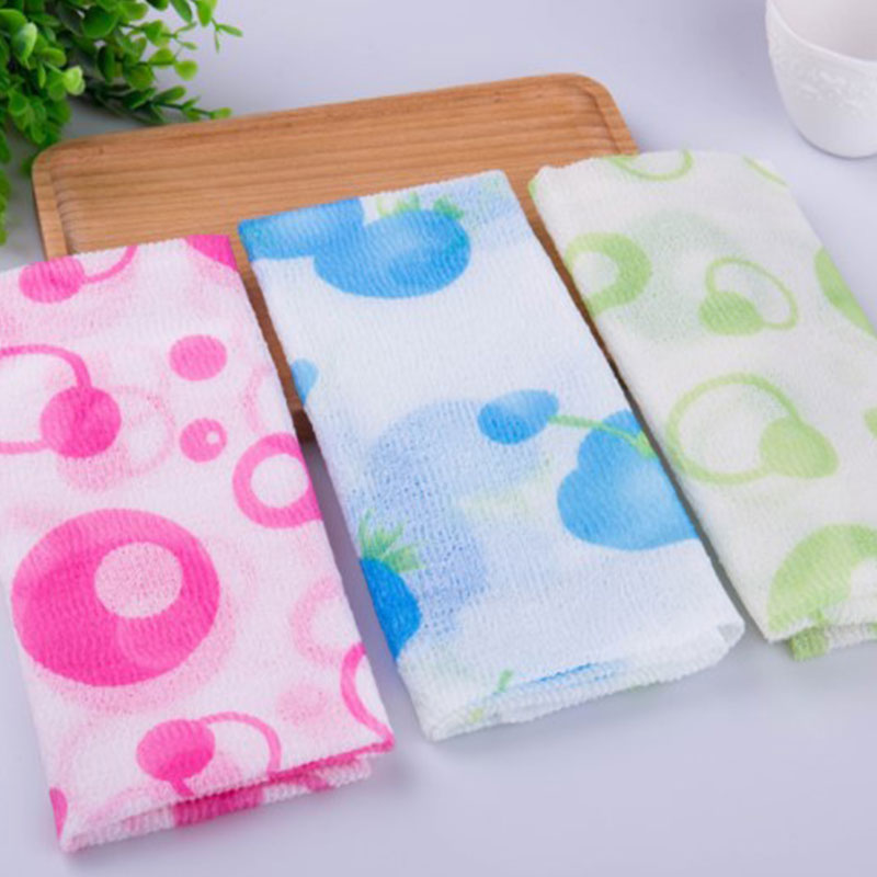 Nylon Wash Cloth Towel Beauty Body Skin Exfoliating Shower Bathroom Washing　GENGLI. 