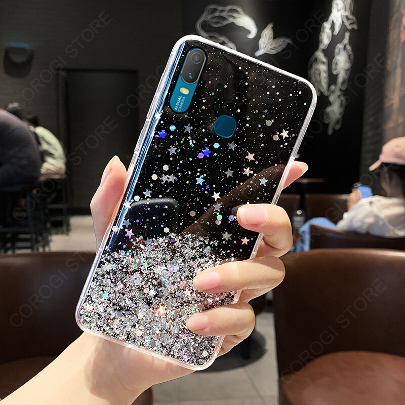 Glitter Vivo Y11 Back Pouch For Vivo Y11 Back Cover Luxury Shiny