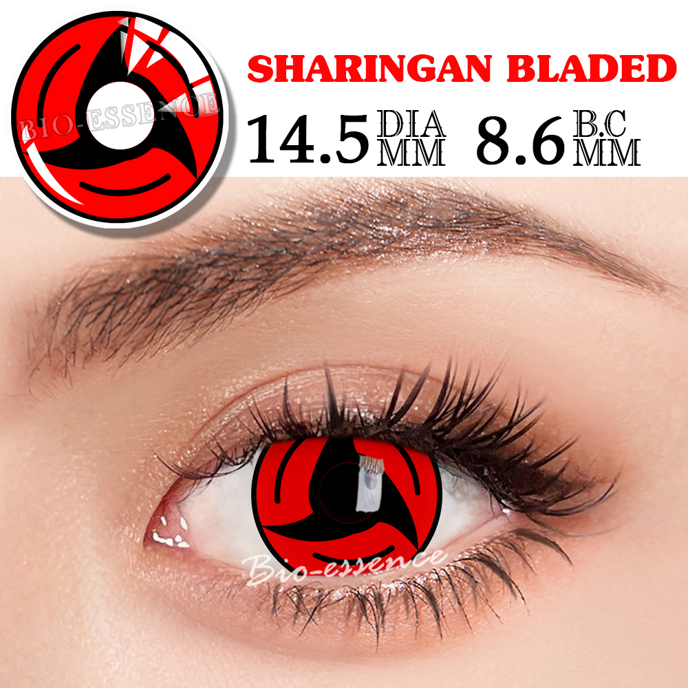 👍 2025 1 Pair Sharingan Contact Lenses For Eyes Cosplay Lenses Anime Lense Uchiha Sasuke Kakashi Lenses Anime Accessories. 