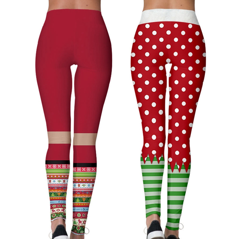 Santa Claus Leggings Holiday Pants 