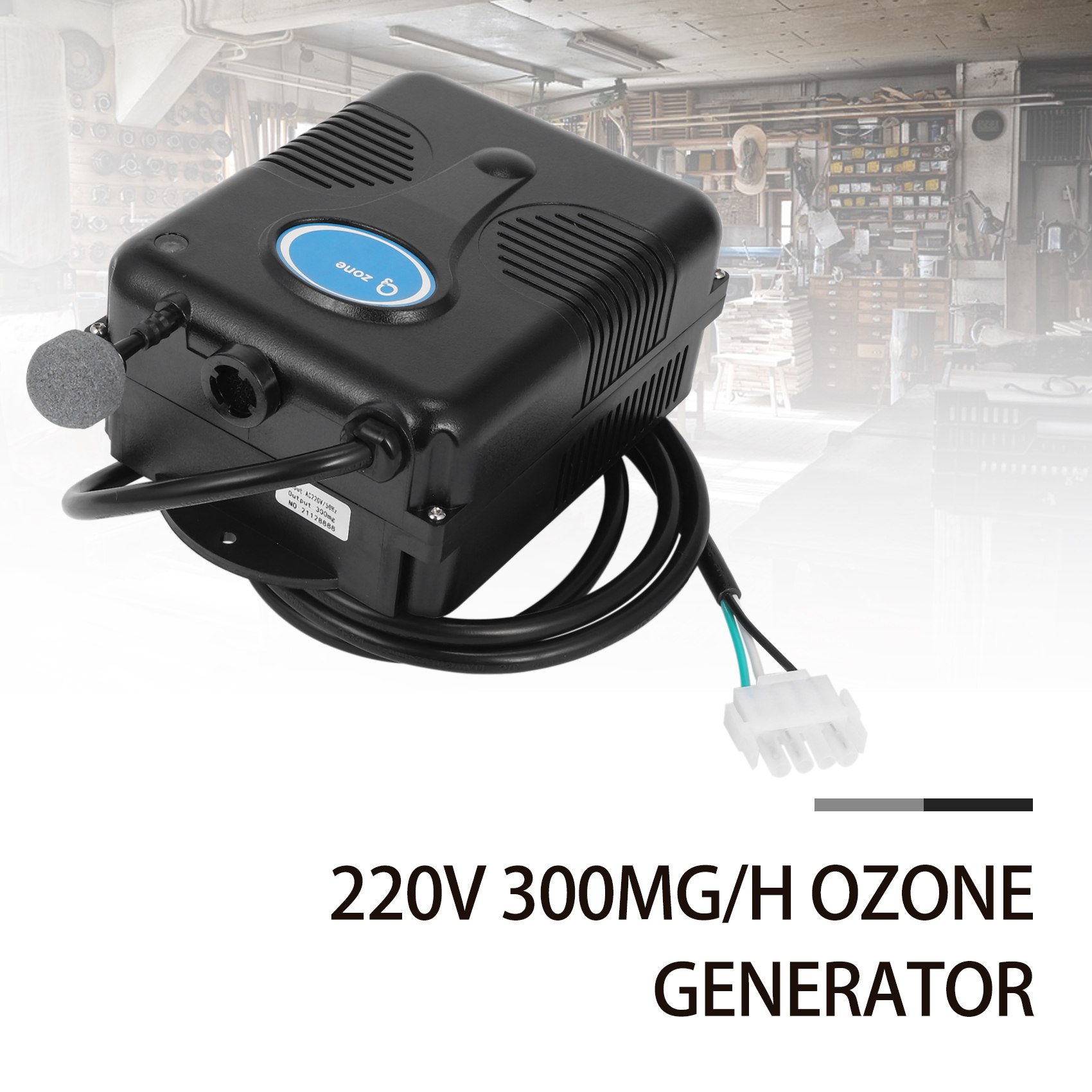 220V 300Mg/H Ozone Generator Bathtub Shower SPA Swimming Pool Ozonizer Tub Pool Water Purifier Replacement Device Kit Valve Hose. 