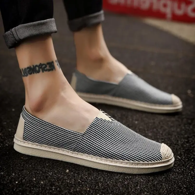 Men's summer canvas slip on clearance shoes