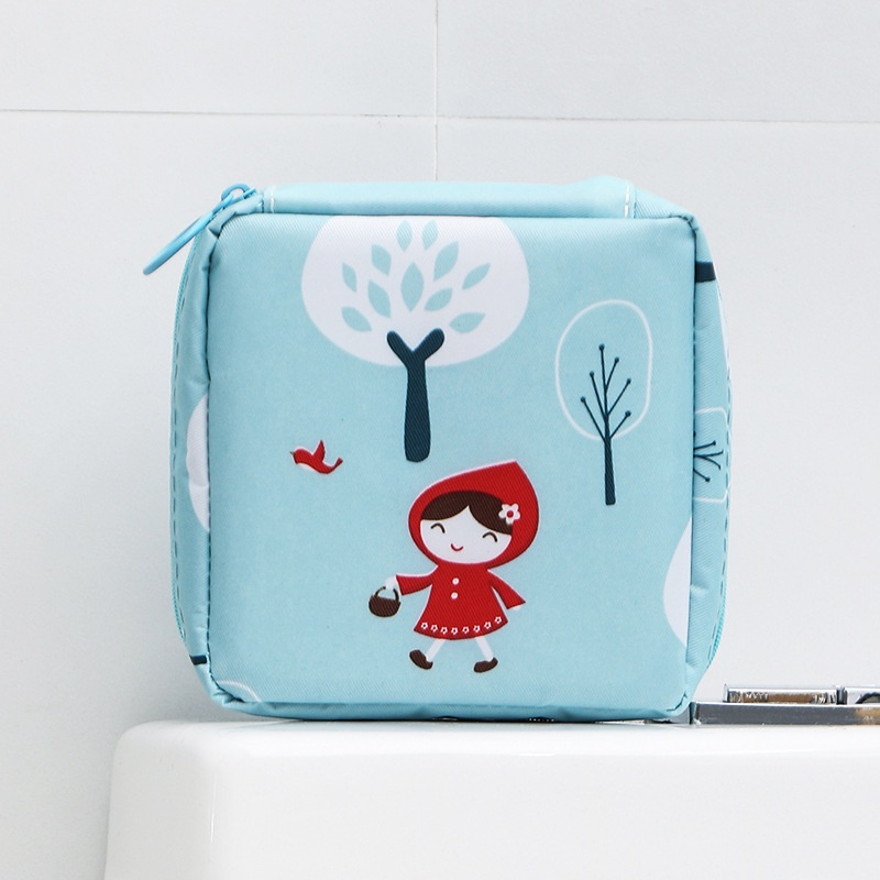 Sanitary Napkin Storage Bag Travel Sanitary Towel Pad Pouch Cosmetic