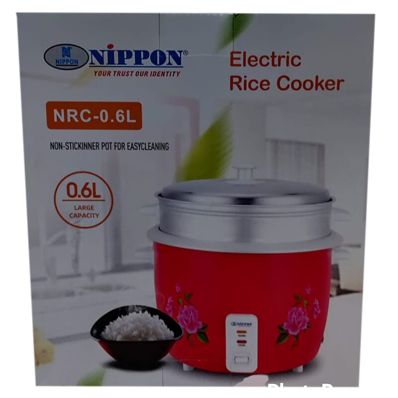 Nippon electric rice cooker capacity 0.6 litre large capacity 350WATT VOLTAGE. 220V. 