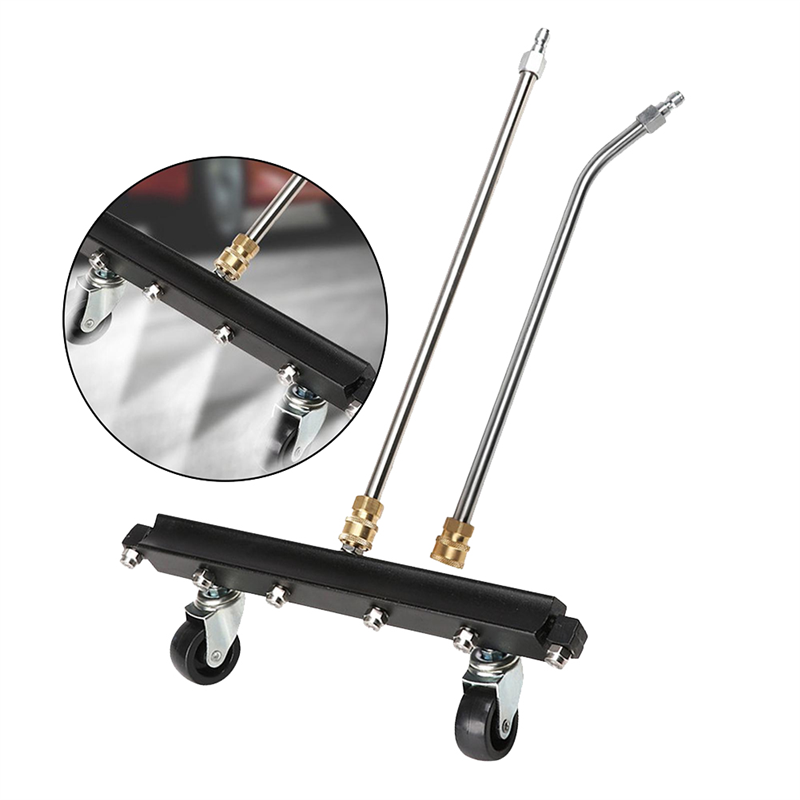 Pressure Washer Under Carriage Cleaner Power Washer Attachment for Car Chassis Cleaning Equipped 6 Fan Nozzle Ground. 