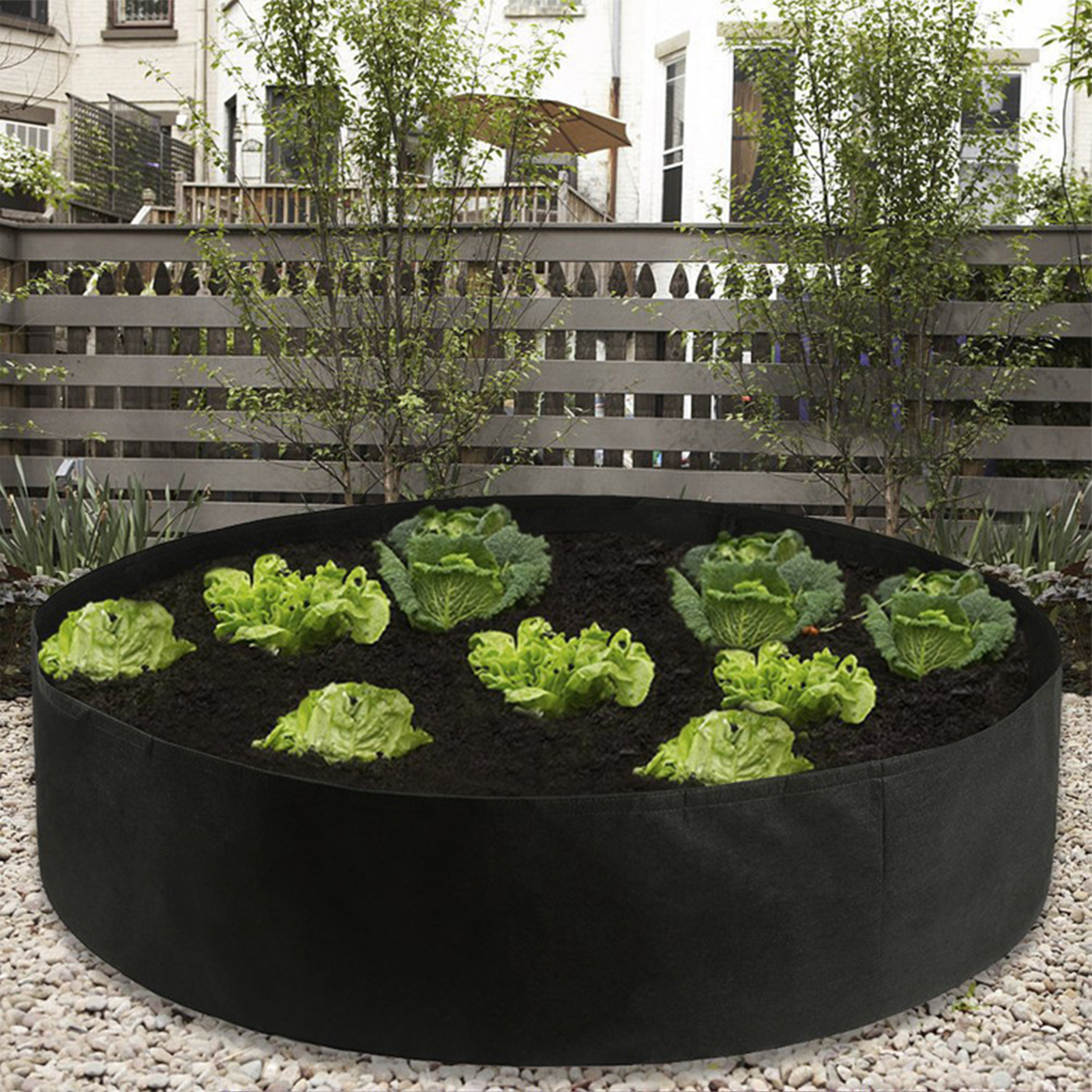 Round Planter Box Garden Grow Bags Planting Beds Pots Breathable For Potato Fruit Herbs Flowers