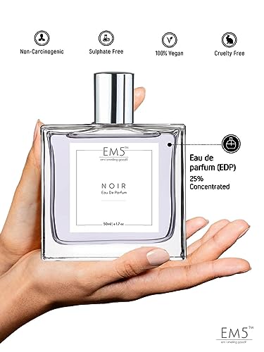 EM5™ Noir Perfume for Men | Amber Woody Spicy | Eau de Parfum (EDP) | Strong and Long Lasting Spray | Luxury Gift for Him (FROM INDIA)SAB. 