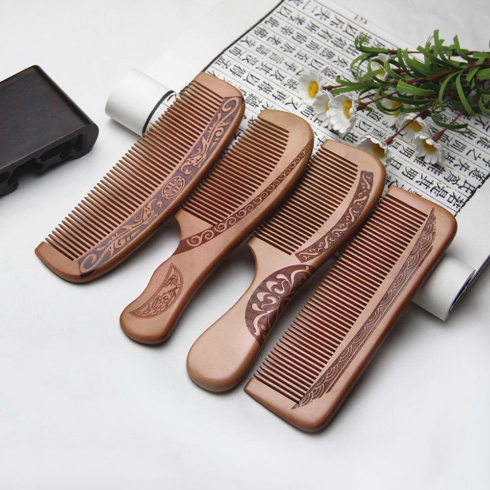Head Massage, Anti-Static Hair Care Wooden Comb. 